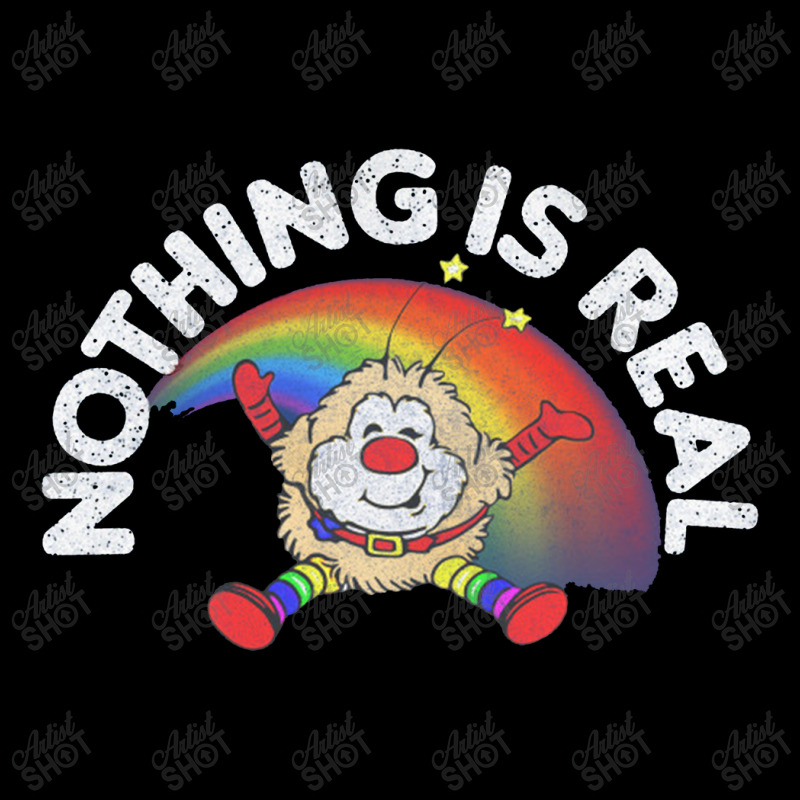 Nothing Is Real,80s Nihilist Faded Meme Lover,existentialism Cropped Hoodie by qulonuhun | Artistshot