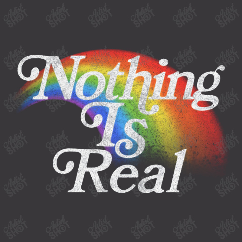 Nothing Is Real, 80s Nihilist Faded Rainbow Ladies Curvy T-Shirt by qulonuhun | Artistshot