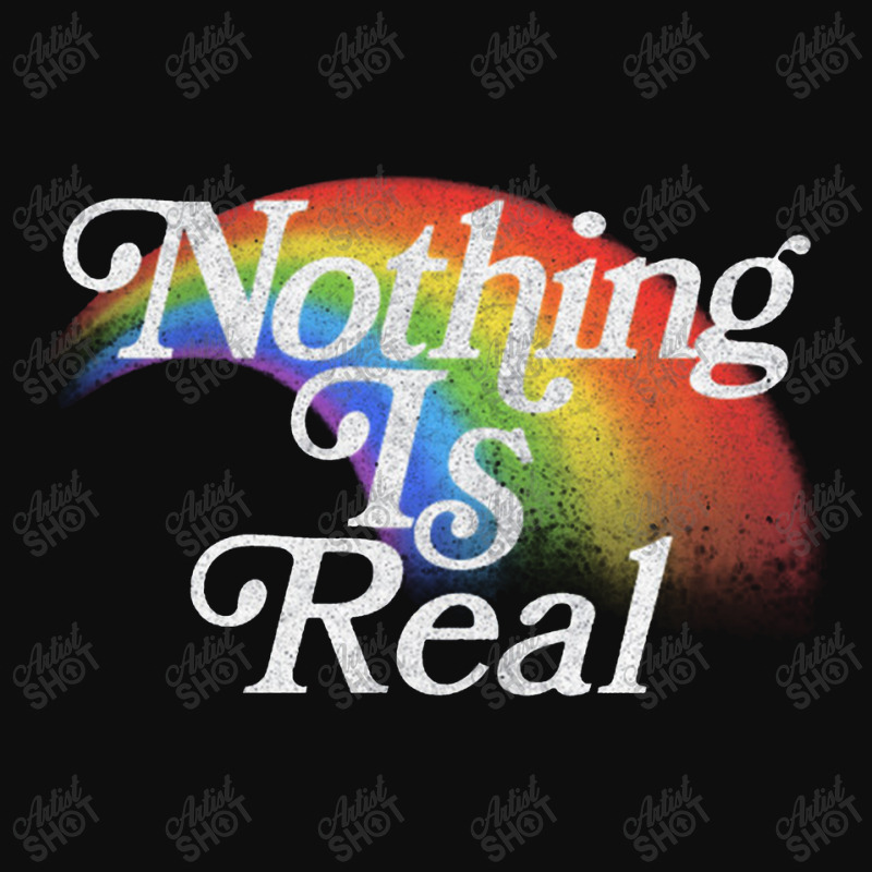 Nothing Is Real, 80s Nihilist Faded Rainbow Crop Top by qulonuhun | Artistshot