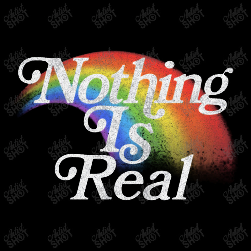 Nothing Is Real, 80s Nihilist Faded Rainbow Cropped Sweater by qulonuhun | Artistshot