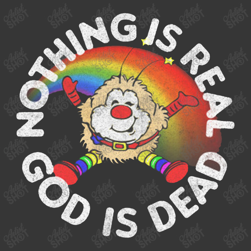 Nothing Is Real God Is Dead  Faded 80s Nihilist Rainbow Design Toddler Hoodie by qulonuhun | Artistshot