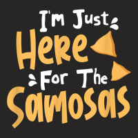 I'm Just Here For The Samosas Desi Bollywood Funny Memes T Shirt Ladies Fitted T-shirt | Artistshot