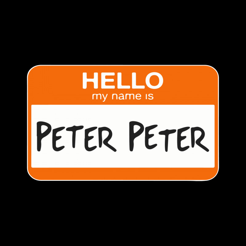 Hello My Name Is Peter Peter Cropped Hoodie | Artistshot