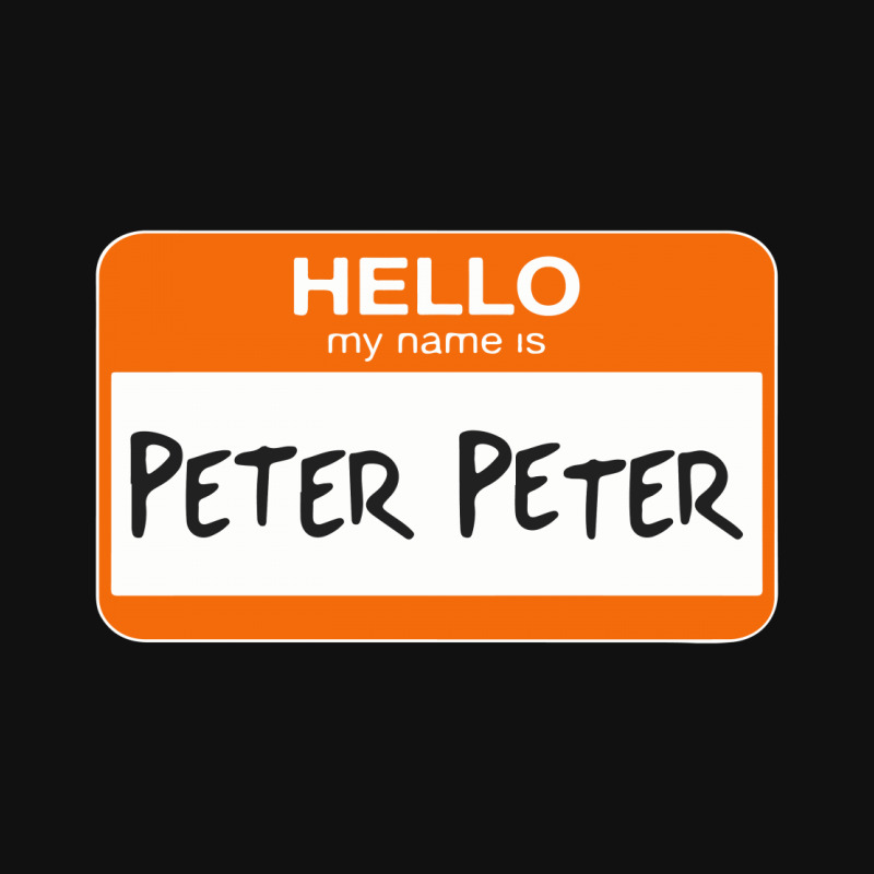 Hello My Name Is Peter Peter Baby Bibs | Artistshot