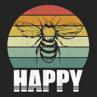 Bee Beekeeper Retro Bee Be Happy Funny Bee Inspirational Vintage 286 H 3/4 Sleeve Shirt | Artistshot