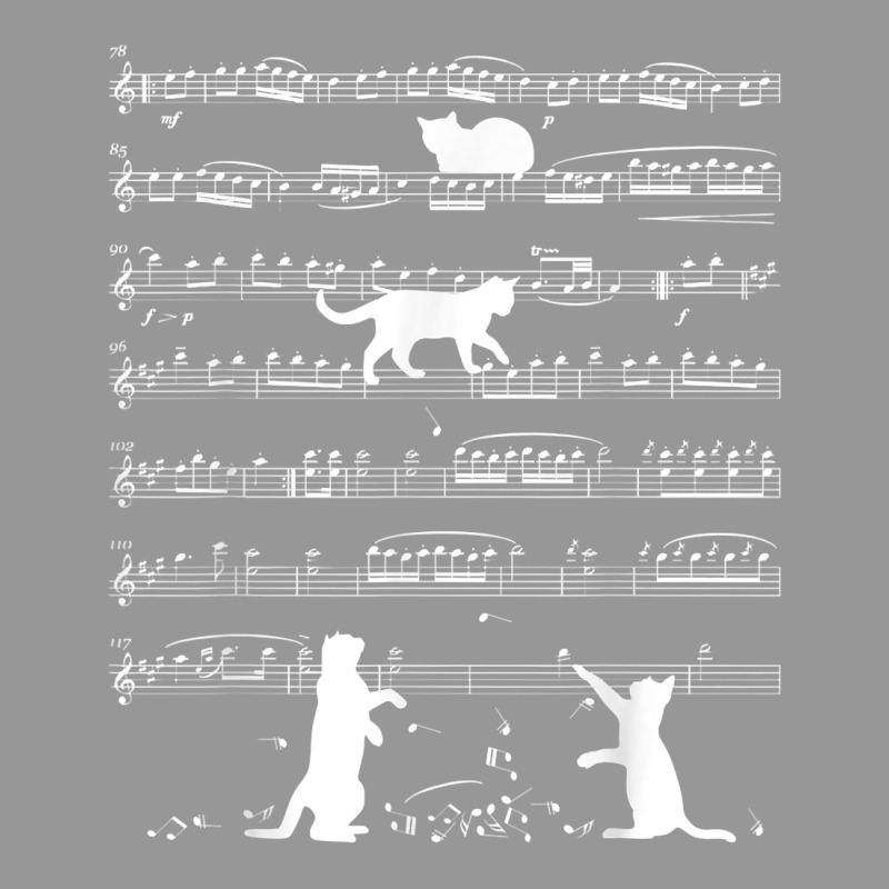 Musician Cat Lover Funny Cute Kitty Playing Music Note Clef T Shirt Women's V-neck T-shirt | Artistshot