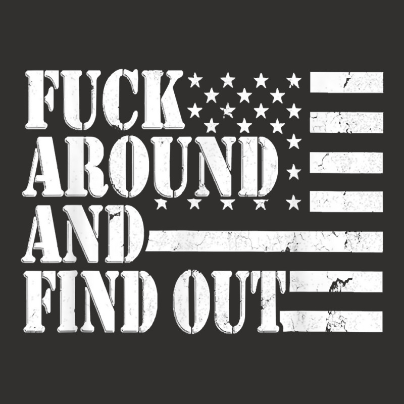 Fuck Around And Find Out American Usa Flag Funny Sarcastic T Shirt Champion Hoodie by renelonganecker | Artistshot