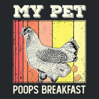 Chicken Chick My Pet Poops Breakfast Retro Eggs Farmer Chicken Lover 2 Crewneck Sweatshirt | Artistshot