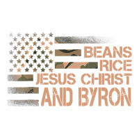 Beans Rice Jesus Christ And Byron Camoue American Flag Youth Tee | Artistshot