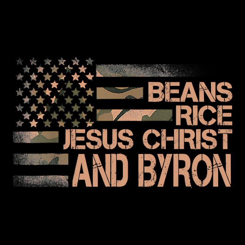 Beans Rice Jesus Christ And Byron Camoue American Flag Youth Hoodie by Hoangduong | Artistshot