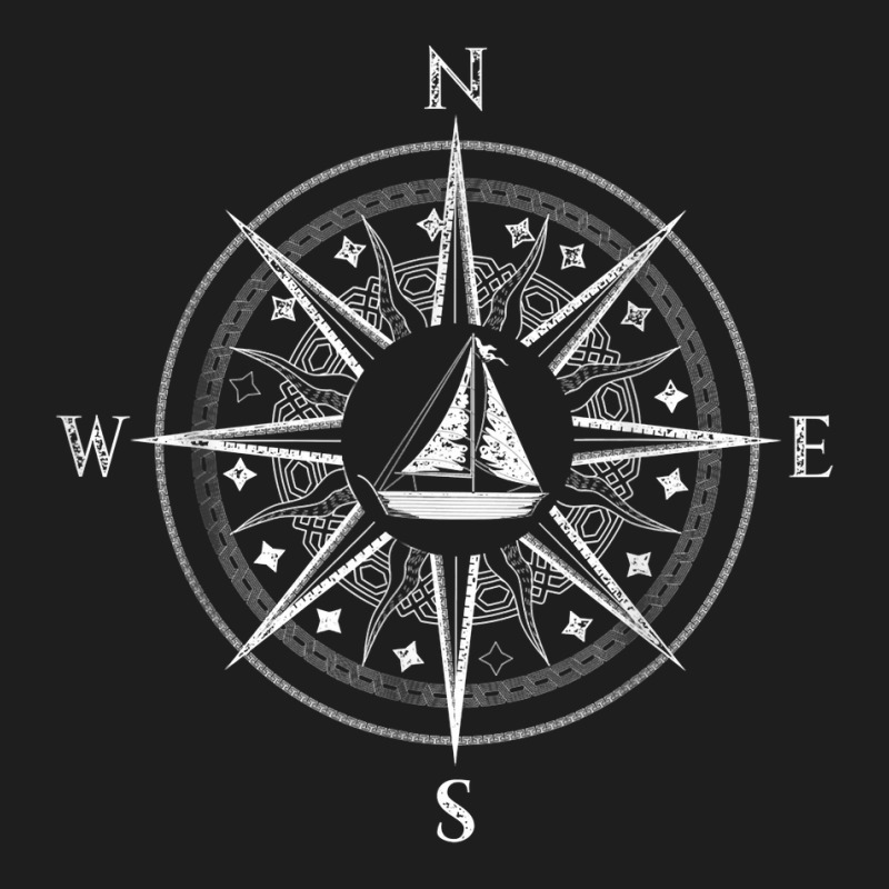 Nautical Sailing Sail Boat Captain Sailor Compass Sailing T Shirt Classic T-shirt | Artistshot