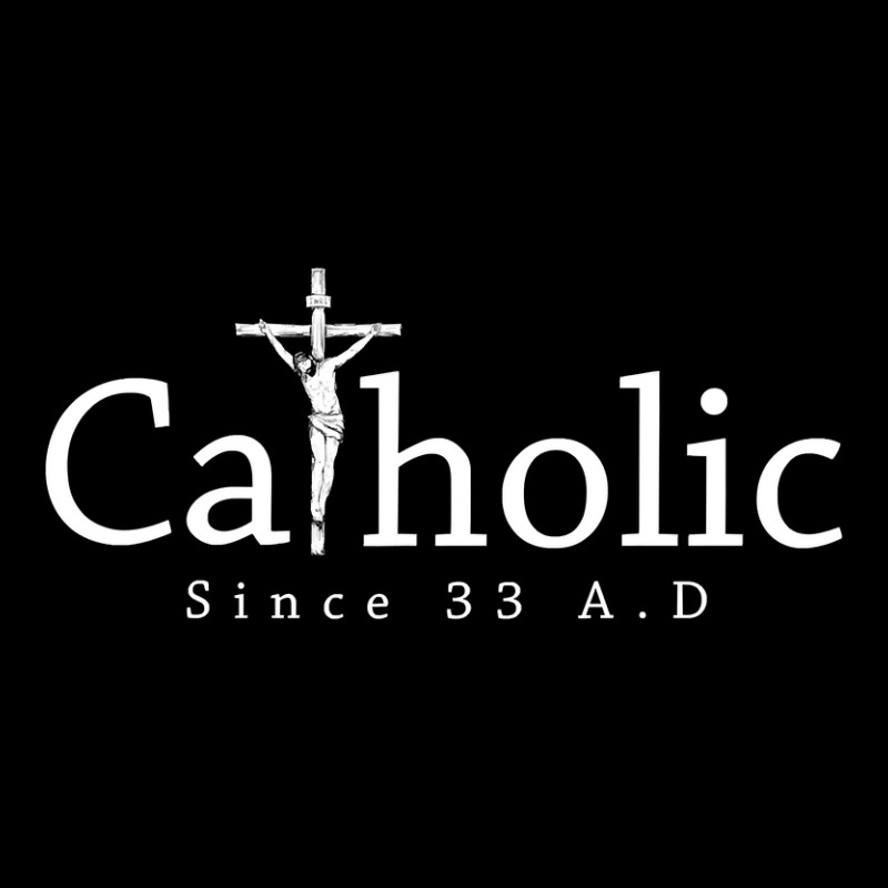 Catholic Since 33 Ad Crucifix Jesus Eucharist Christianity Maternity Scoop Neck T-shirt | Artistshot