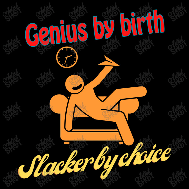 Genius By Birth Slacker By Choice Youth Zipper Hoodie by elasting | Artistshot