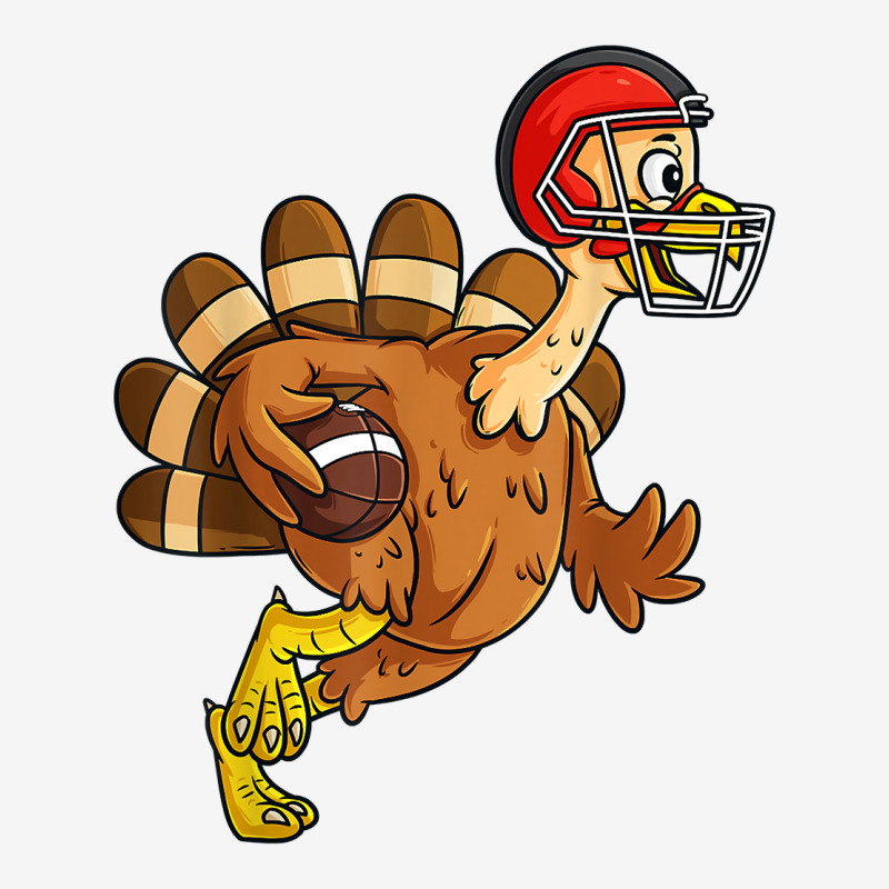 Thanksgiving Turkey Running Back Football Boys Kids Teens T Shirt Youth 3/4 Sleeve by hollymu | Artistshot