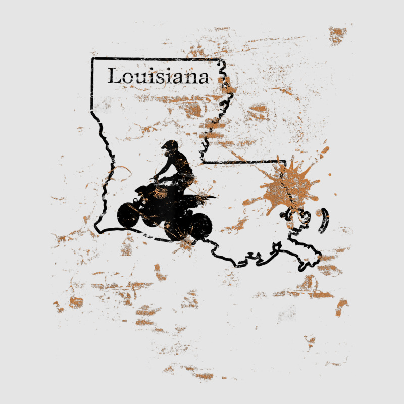 Louisiana Atv Trail Rider Mud La State Map Atv Riding T Shirt Exclusive T-shirt | Artistshot