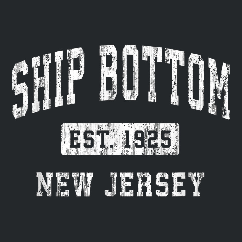 Ship Bottom New Jersey Nj Vintage Established Sports Design T Shirt Crewneck Sweatshirt | Artistshot