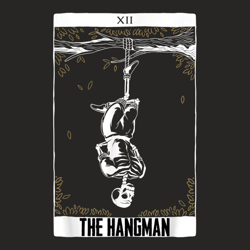 Tarot Card Reading Cartomancy Hanged Man Occult Goth Pagan T Shirt Ladies Fitted T-Shirt by jayannidifalco | Artistshot