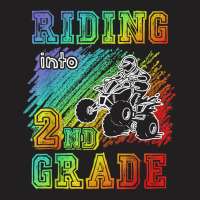 Riding Into 2nd Grade Atv Quad Rider Boy Funny T Shirt T-shirt | Artistshot