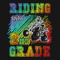 Riding Into 2nd Grade Atv Quad Rider Boy Funny T Shirt Medium-length Apron | Artistshot