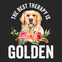 Golden Retriever Goldie Dog The Best Therapy Is Goldengolden Retriever Women's Pajamas Set | Artistshot