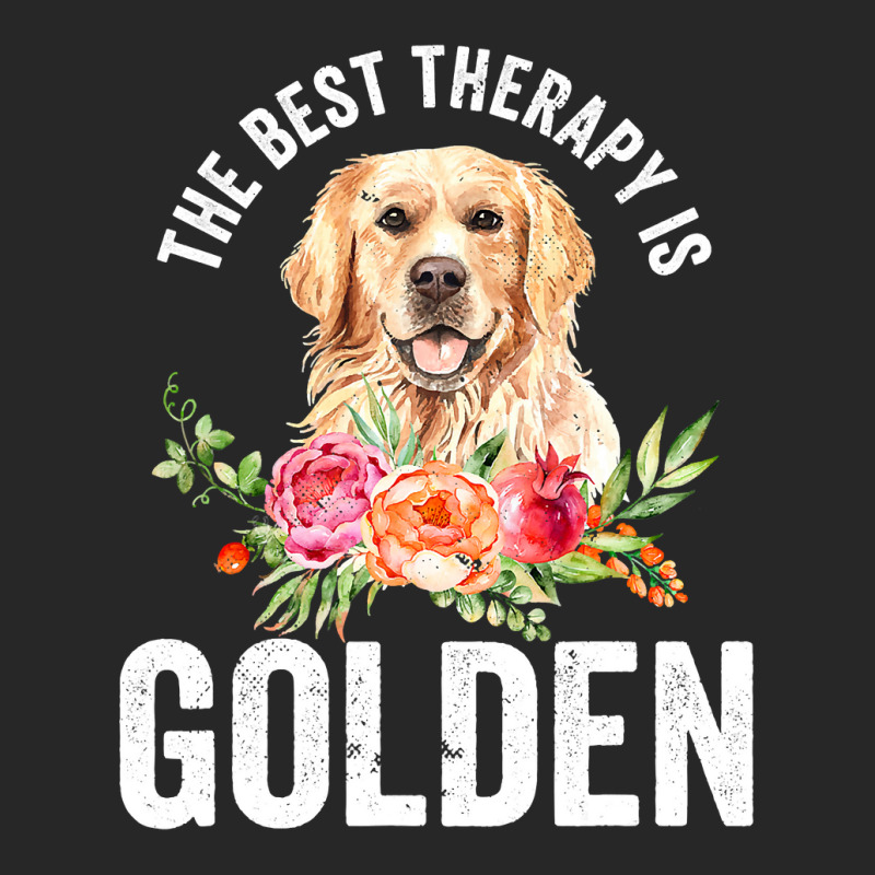 Golden Retriever Goldie Dog The Best Therapy Is Goldengolden Retriever Women's Pajamas Set by circularflap | Artistshot