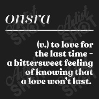 Onsra, Etymology Lover Typography Design Classic T-shirt | Artistshot