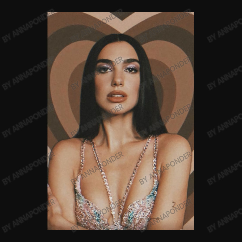 Dua Take A Photo With A Brown Background Love Crop Top by annaponder | Artistshot