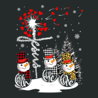 Faith Hope Love Snowman Jesus Dandelion Christian Christmas Women's Triblend Scoop T-shirt | Artistshot