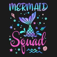 Mermaid Squad Of The Birthday Mermaid Tail Family Matching T Shirt Full-length Apron | Artistshot