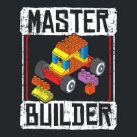 Kids Master Builder For A Builder Block Building Blocks Bricks T Shirt Crewneck Sweatshirt | Artistshot