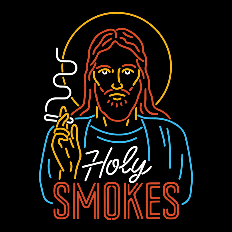 Holy Smokes Funny Jesus Adjustable Cap | Artistshot