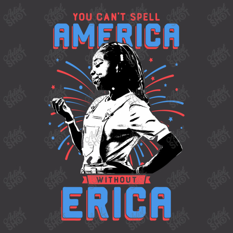 Can't Spell America Without Erica Retro Ladies Curvy T-Shirt by Loopstore | Artistshot