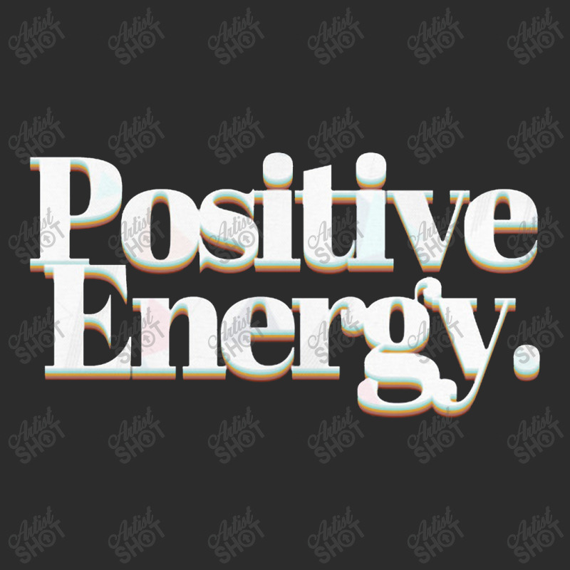 Positive Energy Retro Typographic Font Design Exclusive T-shirt | Artistshot