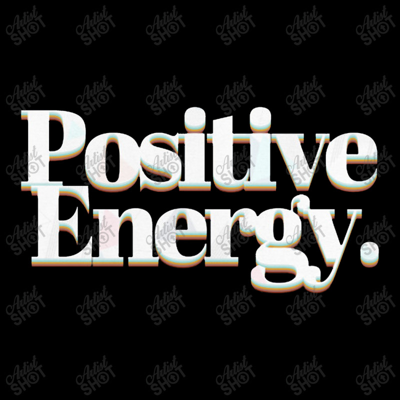 Positive Energy Retro Typographic Font Design Unisex Jogger | Artistshot