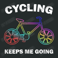 Cycling Keeps Me Going Women's Triblend Scoop T-shirt | Artistshot