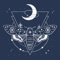 Wicca Pagan Dark Magic Insect Moth Crescent Moon Occult T Shirt Men Denim Jacket | Artistshot