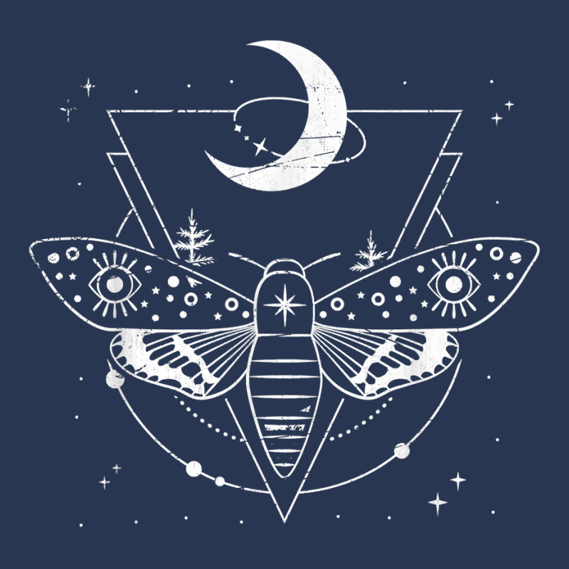 Wicca Pagan Dark Magic Insect Moth Crescent Moon Occult T Shirt Men Denim Jacket by hollymu | Artistshot