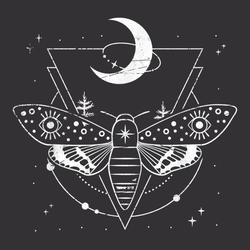 Wicca Pagan Dark Magic Insect Moth Crescent Moon Occult T Shirt Vintage Short by hollymu | Artistshot