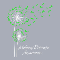 Dandelion Green Ribbon Kidney Disease Awareness Month Family T Shirt Tank Dress | Artistshot