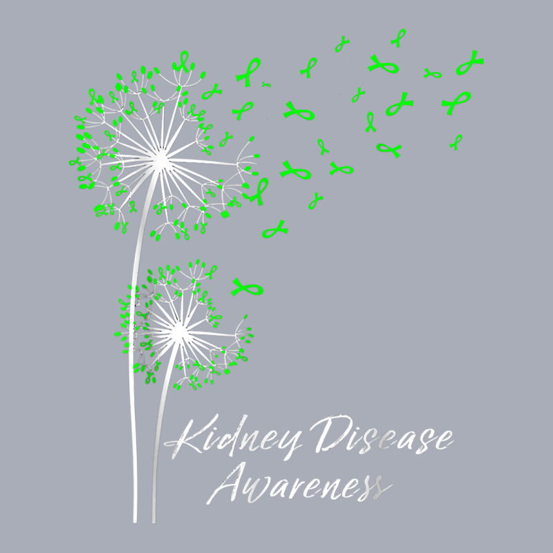 Dandelion Green Ribbon Kidney Disease Awareness Month Family T Shirt Tank Dress by kalellwhistlehunt | Artistshot