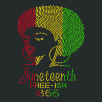 Juneteenth Celebrate 1865 Freedom Day Rhinestone Black Women T Shirt Women's Triblend Scoop T-shirt | Artistshot