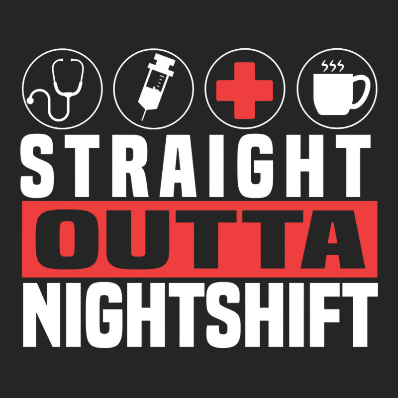 Straight Outta Night Shift Cute Nursing Fan Funny Nurse Gift Pullover Unisex Hoodie | Artistshot