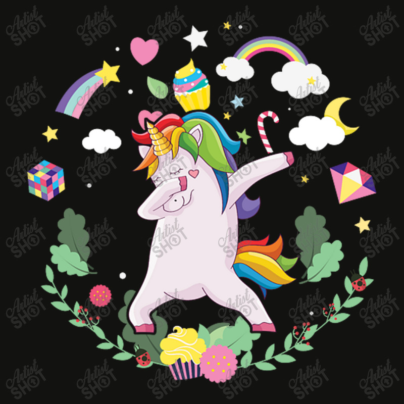 Rainbow Awesome Unicorn Scorecard Crop Tee by dioginger79 | Artistshot