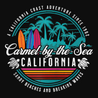 Carmel By The Sea California Sandy Beaches Breaking Waves Zip Hoodie Crop Top | Artistshot