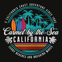 Carmel By The Sea California Sandy Beaches Breaking Waves Zip Hoodie Scorecard Crop Tee | Artistshot