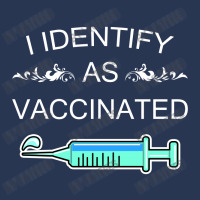 I Identify As Vaccinated Men Denim Jacket | Artistshot