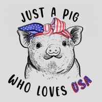 Just A Pig Who Loves Usa Men's Polo Shirt | Artistshot