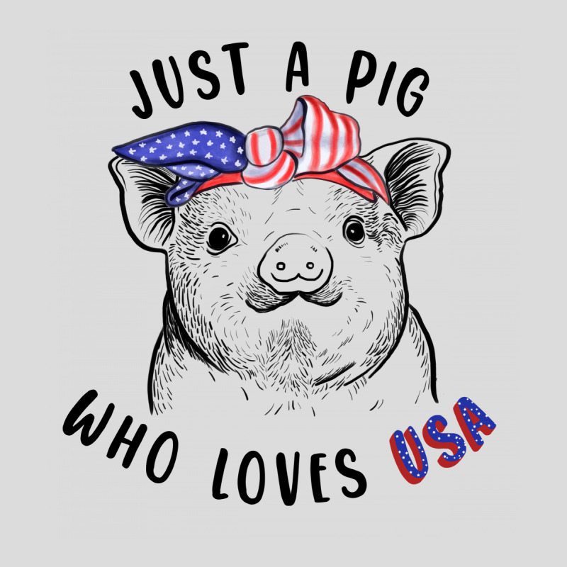 Just A Pig Who Loves Usa Men's Polo Shirt by autlu2024 | Artistshot