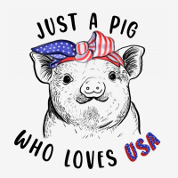 Just A Pig Who Loves Usa Classic T-shirt | Artistshot