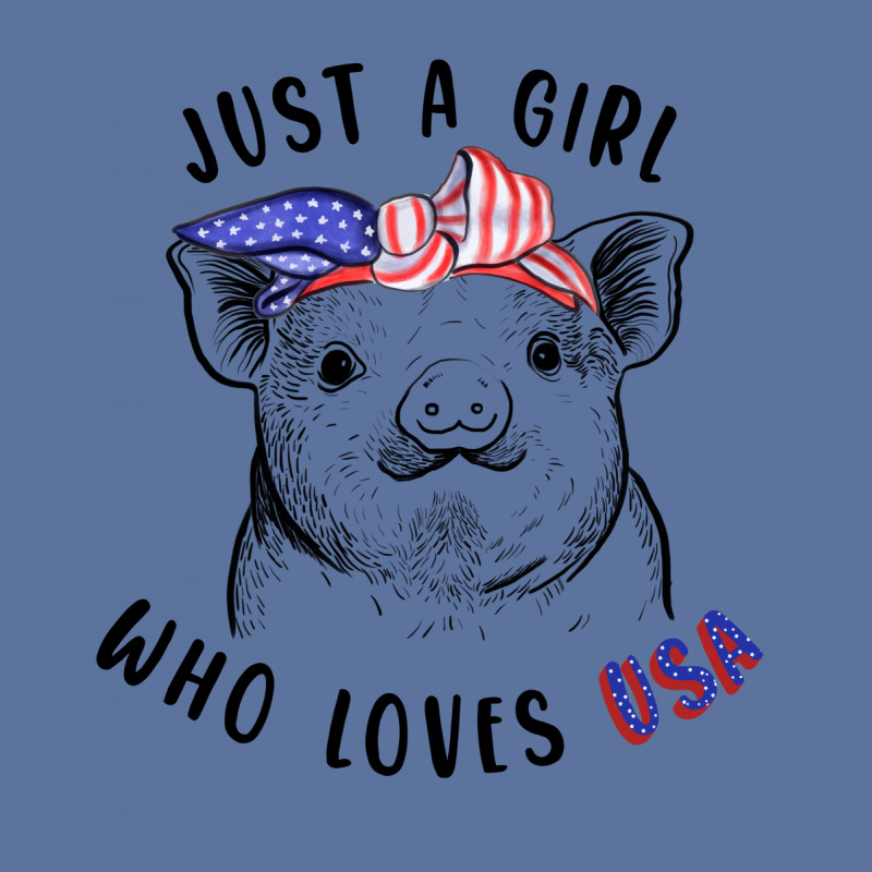 Just A Girl Who Loves Usa Lightweight Hoodie by autlu2024 | Artistshot